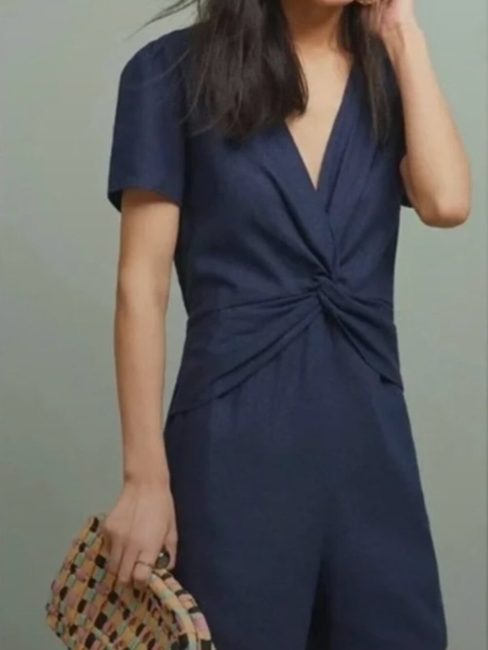Anthropologie Amadi Epona Linen Romper